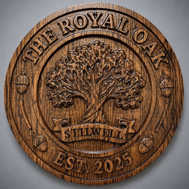 Custom wooden sign for a bar in Kansas City